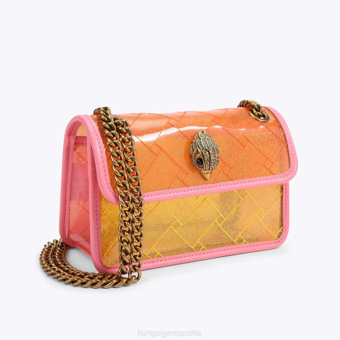 Kurt Geiger mujer londres vinilo mini kensington 2LPR91 | bolsas amarillo